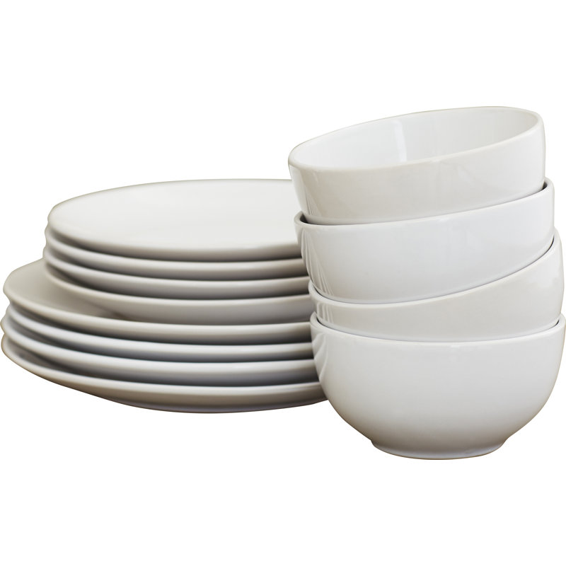 Wayfair Basics™ Wayfair Basics 12 Piece Stoneware Dinnerware Set